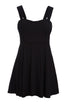 Sexy Black Off The Shoulder Flare Babydoll Dress